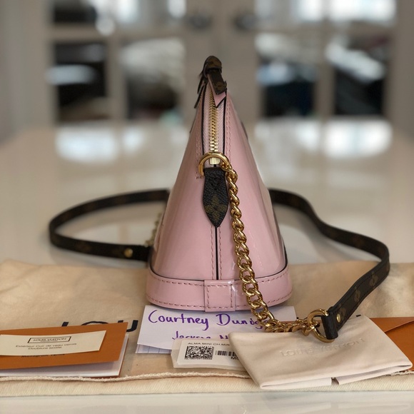 Louis Vuitton Alma Mini Rose Ballerine & Monogram - Picture 2 of 8